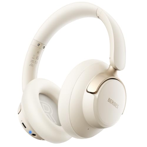 BERIBES Hybrid Active Noise Cancelling Headphones Wireless Over Ear 70Hours
